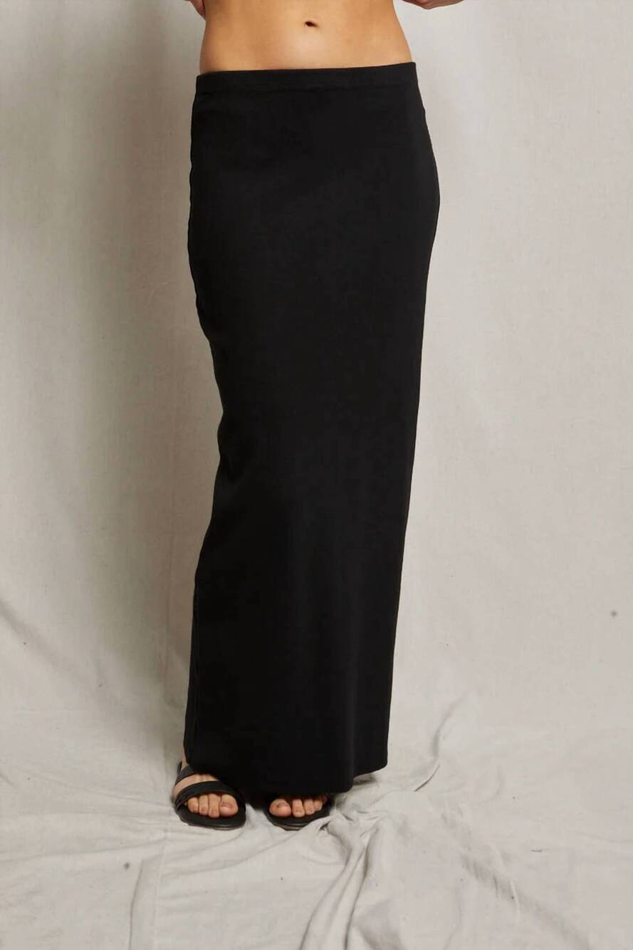 NEW PERFECTWHITETEE aja maxi skirt in black